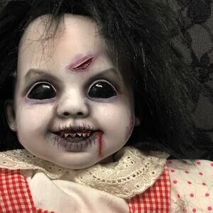 OOAK Creepy Odd 17” Haunted Ghost Undead Zombie Scary Halloween Horror Art Doll